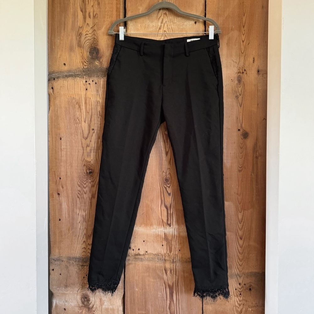 Sz 27 Revolve Reiko Lizzy Lace Pant In Black GUC